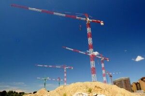 Gru per cantiere di costruzione - Milano Porta Vittoria