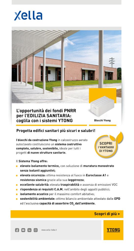 EDILBUILD PRODOTTI: Progetta strutture sanitarie con Ytong e cogli l'opportunità dei PNRR